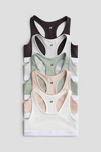 H&M 5'li Pamuklu Üst