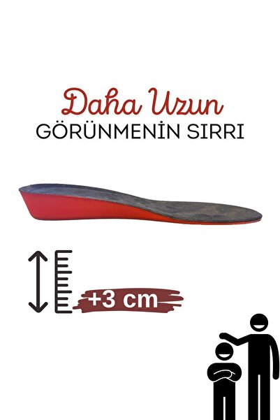 Icemen 009 Boy Uzatan Tabanlık Tek Boy Kesilebilir 3cm 36-42
