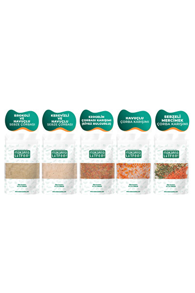 Makarna Lütfen Başlangıç Çorba Seti (5 Çeşit Şifa Çorbası)
