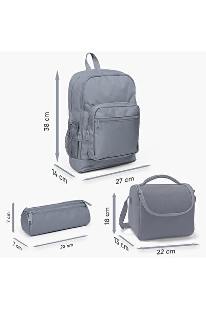 Coral High Yaygan Coral Hıgh Saks Mavi Astranot Desenli 3 Lü Okul Çantası Seti