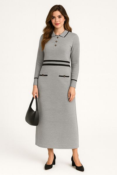 semela KNOB DETAILED KNITWEAR DRESS