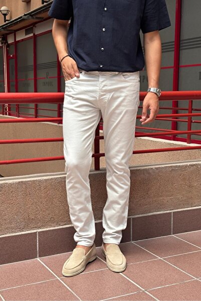 inpool Erkek, Slim-fit, Dar Kesim, Gabardin Pantolon 085