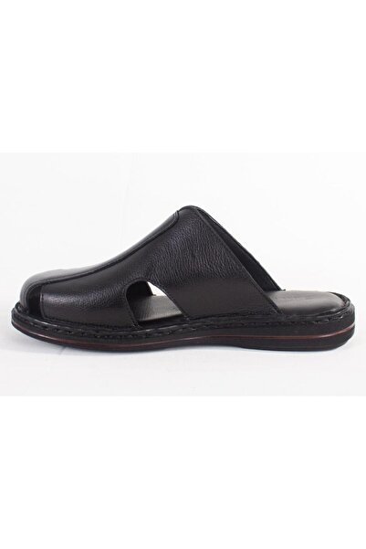 Hammer Jack 578165 Mildura Black Orthopedic Closed Toe Men's Leather Slippers