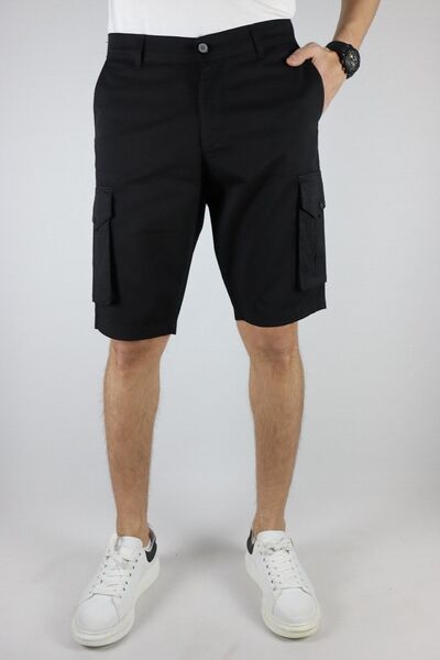 inpool Ανδρικό σορτς βερμούδα με φερμουάρ τσέπης Cargo