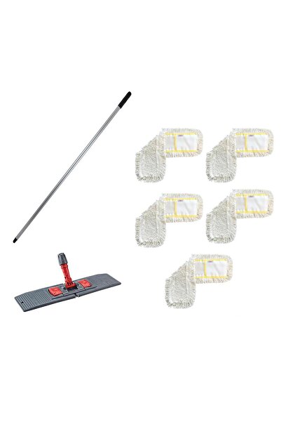 COD-EX Tablet Palet Nemli Yedek Mop Takımı - 5 Ad 80 Cm. Mop + Katlanır Apara...