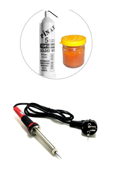 SPRENDA 60 Watt Kalem Havya Makinesi Lehim Teli Lehim Pastası Tornavida Tip Leyim Kalemi Tabancası