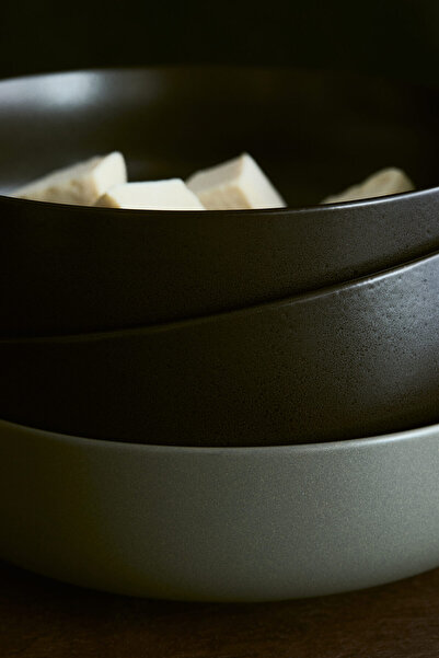 H&M Reaktif Sırlı Stoneware Servis Kasesi