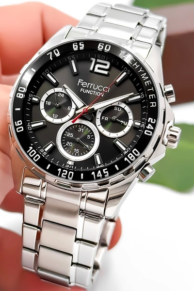 Ferrucci Function Erkek Kol Saati Çelik Kordon Çelik Kasa 3 ATM Suya Dayanıklılık zmfer047