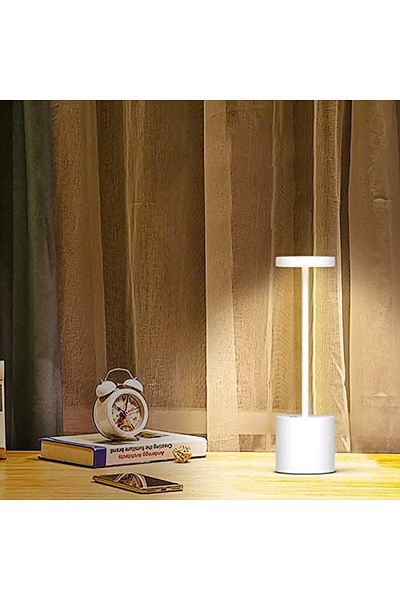 Generic Rechargeable Wireless LED Table Lamp, Battery Operated Portable, Classic Small Design with Fast Char