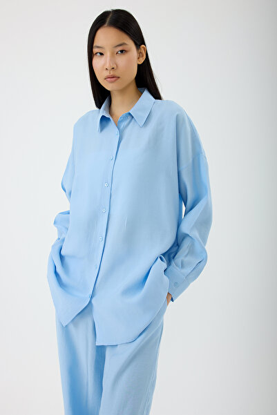 SEVİLEN Cămașă modal supradimensionată