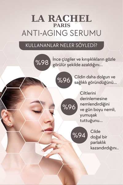 La Rachel Green Havyar ve Peptit İçeren Yoğun Anti-Aging Serum | Kırışıklık Karşıtı ve Elastikiyet Desteği