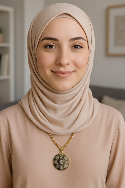vogutima jewelery&silver by timuçin mavili قلادة نسائية من الفولاذ - درع حماي...