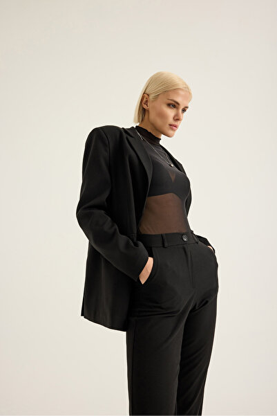 SEVİLEN Çift Yırtmaçlı Blazer Ceket