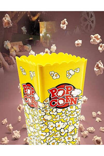 MasterCar Movie Day Xl Sarı Popcorn Patlamış Mısır Kovası - Çerezlik Atıştırmalık Kabı Cips Beslenme Kabı