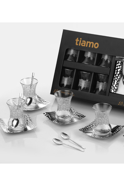 Tiamo Honeycomb Tea Set 18 Pieces / 6 Persons