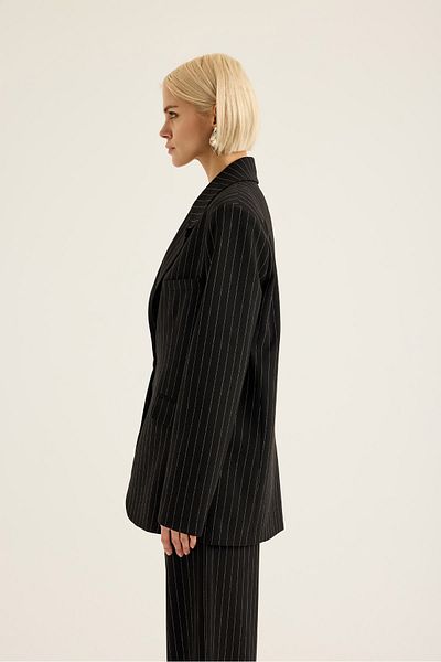 SEVİLEN Stripe Detailed Blazer Jacket