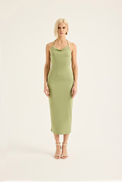 Sevilen Tekstil Μακρύ Φόρεμα με λαιμόκοψη