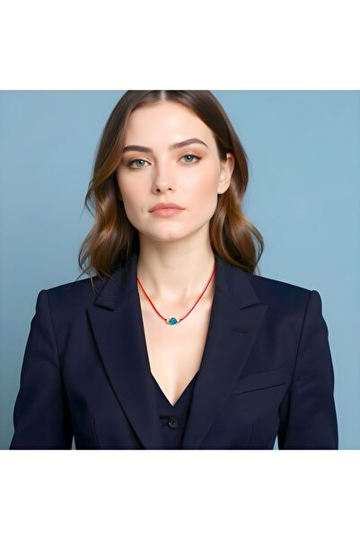 Altıncık 14 Ayar Altın Nazar Dorika İpli Kolye