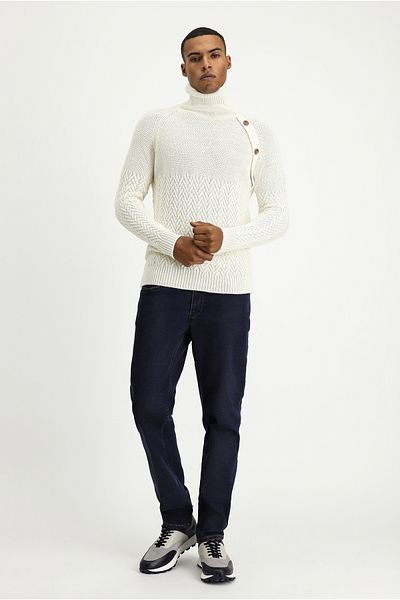 Kiğılı Turtleneck Slim Fit Slim Fit Patterned Wool Knitwear Sweater