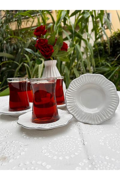 MAMALİZA 18 Piece Ceramic Stylish Tea and Pastry Set – Serves 6