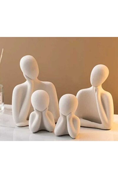 Genel Markalar 4lü Aile Modeli Dekoratif Biblo