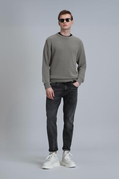 Lufian Duffy Smart Jeans - Men's Black Slim Fit Trousers