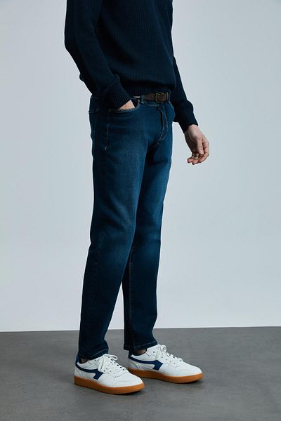 Lufian Pantaloni pentru bărbați, Regular Fit, Albastru