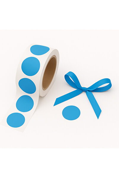 repro design Autocolant cu puncte adezive de 2 cm de culoare albastră 25 buc