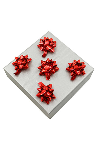 repro design Red 4.5 cm Adhesive Bow Ornament – Pack of 25