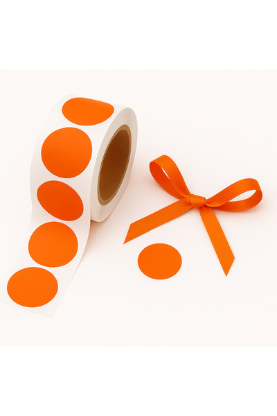 repro design 25 bucăți de culoare portocalie 2 cm autocolant cu puncte adezive