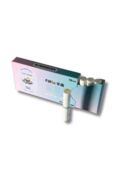 OEM Set of 10 Cigarette Filters – With Flavored Capsules, Reduce Tar, Blueberry Flavor