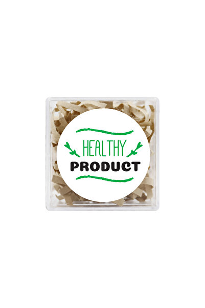 repro design 4 cm Round Healthy Product Label – Set of 24 |   Natural & Additive-Free Product Sticker
