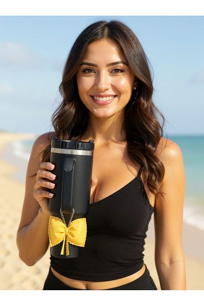 JACA Thermos Charm/ Tumbler Charm/ Bow Bag Ornament/ Thermos Ornament/ Thermos Accessory