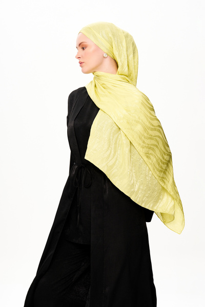 MOISCARF Sable Drift Premium Jakarlı Şal Sarı