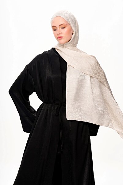 MOISCARF Κρέμα σάλι Perla Premium Jacquard