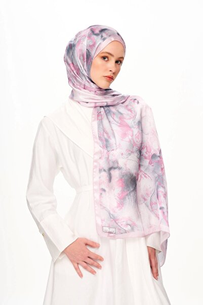 MOISCARF Flora Vibe Refined Jan Jan Patterned Shawl Light Pink