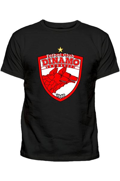 Efendioğlu Design Памучна тениска с голямо лого на клуба Динамо Букурещ 1948