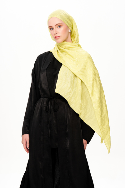 MOISCARF Sable Drift Premium Jakarlı Şal Sarı