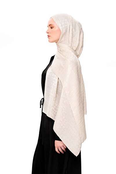 MOISCARF Κρέμα σάλι Perla Premium Jacquard