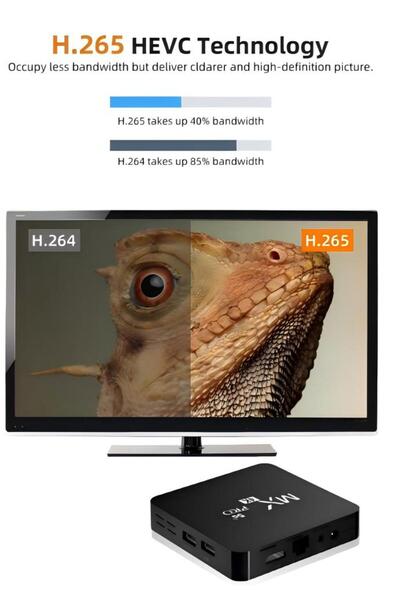 Generic جهاز استقبال الوسائط عالي الدقة X96 mini Android V3264 أسود