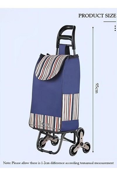 fun zone Home Shopping Trolley, Foldable Trolley Bag, Shopping Bag Large-Scale Environmental Protection