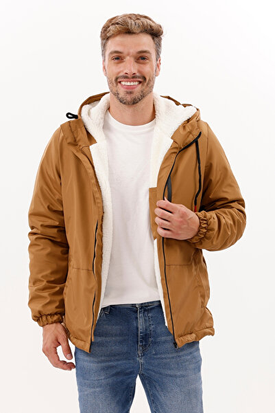 freemen Чоловічий зимовий пальто з капюшоном, водонепроникний та вітрозахисний, з хутром