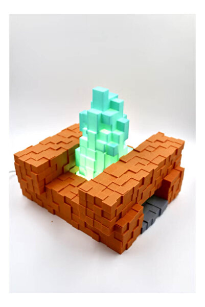 3D Brothers Minecraft Campfire Lamp