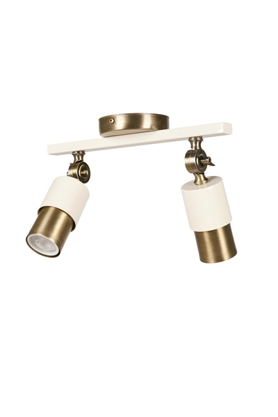 Bozyaka Aydınlatma Lotus 2-Piece Decorative Antique Finish & Cream Movable Wall Sconce (Including Daylight Led Bulbs)