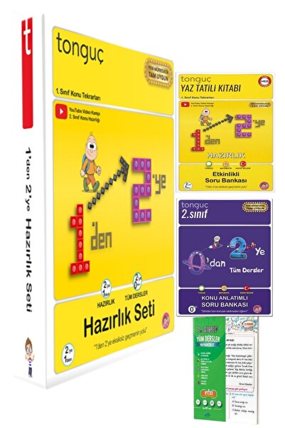 Tonguç Yayınları 1'den 2'ye Hazırlık Seti ( 2 Kitap ) + Tüm Dersler Yaprak Test