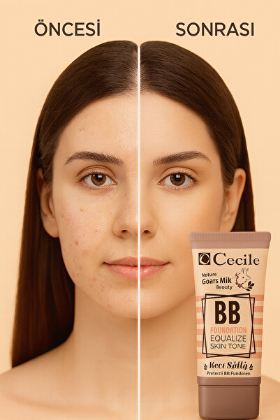 Cecile Keçi Sütlü BB Fondöten - 03 | Nemlendirici, Kapatıcı ve Doğal Işıltı!