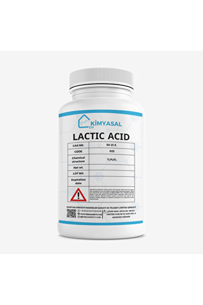 KİMYASAL EVİ LAKTİK ASİT-LACTIC ACID 500 gr