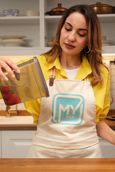 MYBOX 14 Piece Food Storage Container Set - Tea Flour Pulses Storage Box with Leakproof Lid 4 Different Sizes