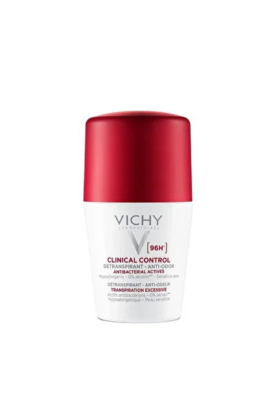 Vichy مزيل العرق كلينيكال كنترول 96 ساعة، 50 مل، حماية تصل إلى 96 ساعة