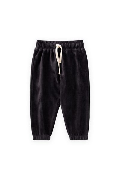 Cigit Corduroy Jogger Trousers 1-10 Years Black